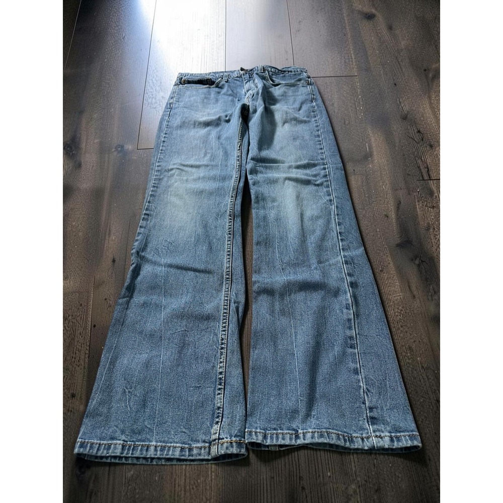Levi's 527 Slim Bootcut Jeans Mens 34x34 Blue Denim Low Rise Casual Workwear Y2K